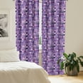 thumbnail image 3 of Ambesonne Modern 4-Panel Curtains, Geometric Violet Circles, 56"x63", Pale Pink Purple, 3 of 4