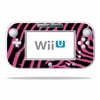 Skin Decal Wrap Compatible With Nintendo Wii U GamePad Controller Zebra Pink