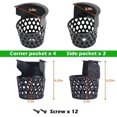 thumbnail image 3 of Billiard Table Pockets Spare Pockets Billiard Table Set 6 Plastic Web Pockets, 3 of 5