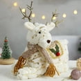 thumbnail image 4 of Muñecas de decoración de fiesta de Navidad de alce, decoración de árbol, Papá Noel, muñeco de nieve, juguetes, figuritas, Decorazioni, 4 of 4