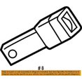 thumbnail image 2 of CHRYSLER OEM Front Seat Belts-Inner Buckle Left XG971D5AD, 2 of 2