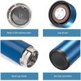 thumbnail image 4 of Smart Water Bottle Stainless Steel Vacuum Flask,Travel Mug with Smart LCD Touch Screen, Keep Hot Or Cold, Car Portable Travel Tea Coffee Vacuum Thermoses Cup,Insulated Water Bottle (Blue), 4 of 6