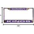 thumbnail image 4 of Sacramento Basketball Kings Chrome Metal License Plate Frame Holder, 4 of 7