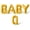 Gold, variant on Letter Balloons - BABY Q 16" Inch Alphabet Letters Foil Mylar Balloon Baby Shower Party Banner (Red)