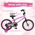 thumbnail image 3 of OLAKIDS Kids Bike, 12 14 16 18 Inch Toddler Children BMX Bicycle with DIY Drawing Board Training Wheels Adjustable Seat Handbrake Coaster Brake Safety Bell, 3 of 9