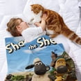 thumbnail image 2 of Shaun the Sheep - Shaun el Ovejito anti-pilling, suave, ligera, esponjosa y acogedora de lujo para hogar y cocina – Perfecta para niños y adultos,110X70cm, 2 of 6