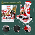 thumbnail image 4 of Number-one Electric Singing Dancing Santa Claus with Blowing Saxophone,Plush Santa Claus Christmas New Year Gift for Holiday Party Home Table Christmas Decoration, 4 of 7
