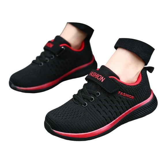 Zshosam Kids Shoes for Boys Lightweight Sneakers Kids Shoes with Trendy Styles Fashion Boys Shoes Size 1,(Red Big Kids 1)