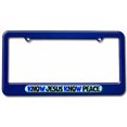 thumbnail image 1 of Know Jesus Know Peace No, Religious License Plate Tag Frame, Multiple Colors, 1 of 1