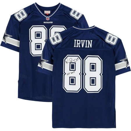 Michael Irvin Dallas Cowboys Autographed Blue 1996 Mitchell & Ness Authentic Jersey with "HOF 2007" Inscription - Fanatics Authentic Certified