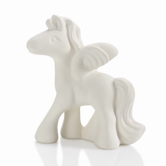 Pegasus Party Animal - 5"H x 4" W Paint Your Own Pottery Ceramic Bisque, Ready To Paint, Craft Kit