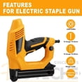thumbnail image 3 of 2-in-1 Electric Brad Nailer/Stapler 19/32-Inch to 1-1/4 Inch Staple Gun Power Adjustable Nail Gun with 2000Pcs Brad Nails& Staples for Home Upholstery and Woodworking, 3 of 6