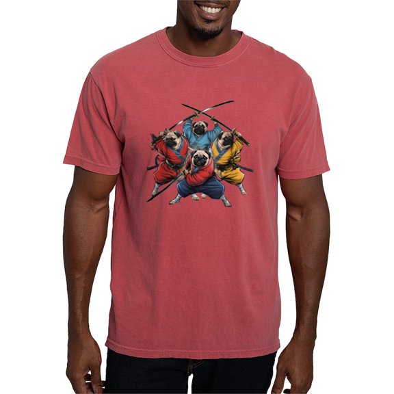 CafePress - Pugs Ninja T Shirt Men's Comfort Colors® T Shirt - Mens Comfort Colors Shirt