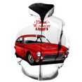thumbnail image 1 of Sudadera con capucha y cremallera para hombre, diseño de coche clásico de dibujos animados, unisex, con estampado 3D, estilo hip hop, informal, de manga larga, genial., 1 of 6
