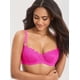 thumbnail image 4 of Sostén DOBREVA 36C Encaje Push Up Balconette Transparente Fucsia, 4 of 7