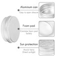 thumbnail image 4 of 30 Pack Screw Top Round Metal Lip Balm Tins Containers Lids (1oz), 4 of 5