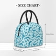 thumbnail image 2 of Salouo Winter Warmth Blue Knitted for Insulated Lunch Bag for Women/Men - Leakproof Cooler Tote Bag Organizer - Reusable Lunch Box for Office Picnic Hiking Beach-One Size, 2 of 6