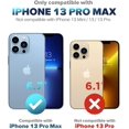 thumbnail image 2 of IBAOLEA Compatible with iPhone 13 Pro Max Case, Rugged Military Grade Drop Protection Phone Case, Pavis Armor Hard Shockproof Heavy Duty Protective Cover Case 6.7 Inch, Blue Blue, 2 of 7