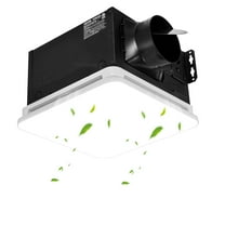 VEVOR Bathroom Exhaust Fan with LED Light, 80 CFM 4000K Bathroom Vent, 1.5 Sones Low-Noise, Premium Motor Ceiling Fan for Laundry Room, Storage Room, Home Ventilation, White