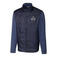 thumbnail image 2 of Men's Cutter & Buck Navy Utah State Aggies Vault Stealth Hybrid Quilted Full-Zip Windbreaker Jacket, 2 of 3