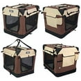 thumbnail image 5 of EliteField 4-Door Folding Soft Dog Crate with Curtains, Carrying Bag and Fleece Bed (2 Year Warranty), Indoor & Outdoor Pet Home, 5 of 8