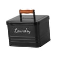 thumbnail image 3 of Capa de lavandería Container Capa de lavandería Soporte de encimera resistente Caja de almacenamiento de hierro para el almacenamiento de la sala de Negro, 3 of 8