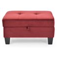 thumbnail image 3 of Glory Furniture Monaco G0494-O Ottoman , BURGUNDY, 3 of 6