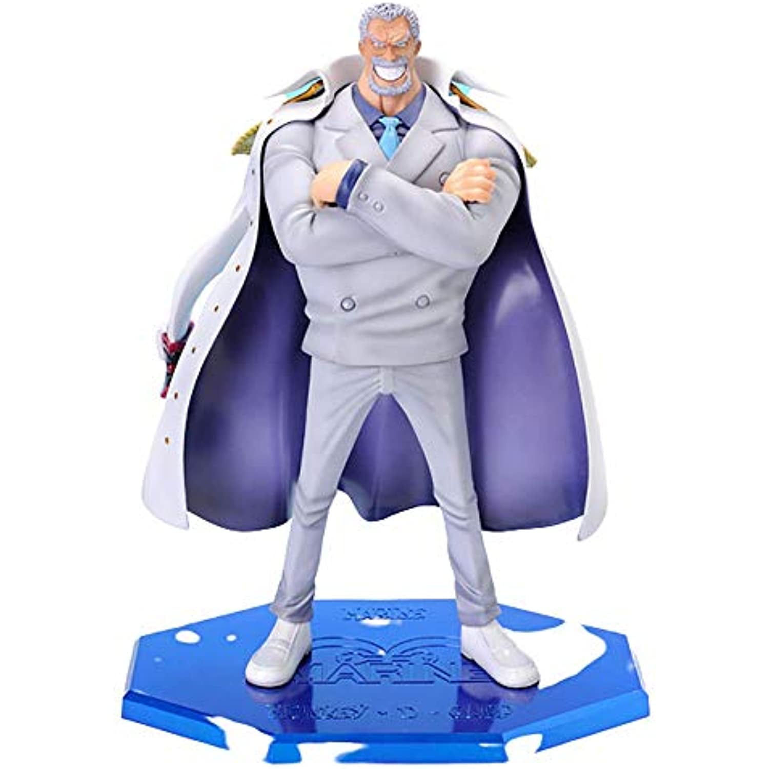 MZKBH One Piece Anime Action Figure Luffy Grandpa Monkey D GARP Doll ...