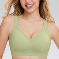 thumbnail image 4 of Gkeoshab Women's Bras Women's Seamless Sports Bra Wireless Lift Anti-Sag Yoga Bra for Workout & Everyday Green M, 4 of 8