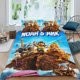 thumbnail image 2 of El Arca de Noé Conjunto de sábanas temático, trío de piezas, cómodo y amigable con la piel, diseño único, regalo de decoración para el hogar para familiares, amigos y fans,140cm *210cm, 2 of 6