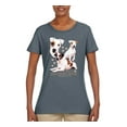 thumbnail image 2 of If It's Not a Jack Russell Terrier It's Just a Dog | Womens Dog Lover Graphic T-Shirt, Charcoal, X-Large, 2 of 3