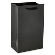 Hello Hobby Paper Gift Bags, Small, Black, 5.25" x 8.38", 10 Count