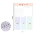 thumbnail image 2 of Anuirheih Weekly Planner Desktop Note Pad, Manual Weekly Record Book Time Management Weekly Plan Book for School, 2 of 6