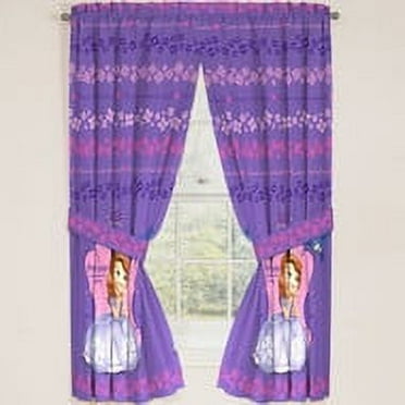Disney Junior Sofia the First Princess Any Room Drapes Panels Curtains, Set of 2 (42" x 63")