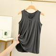 thumbnail image 3 of PMVFHDE Casual Loose Fit Camisole Top for Home Sleepwear—Stretchable Layering Tank with Ruffle Design for Comfortable Everyday Wear, 3 of 3