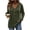Army Green, variant on Pullover Hoodies for Women'S Drawstring Button Up Shirt Long Sleever Hooded Top Fall Tunic Tops