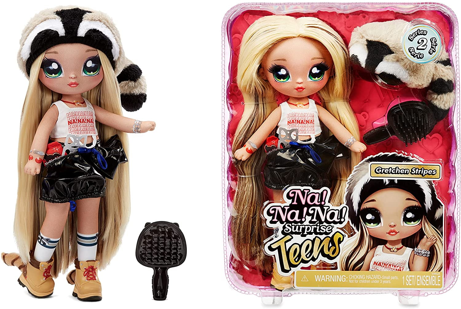 11 Soft Fabric Doll Coco Von Sparkle MGA Entertainment Na Na Na Surprise Teens Fashion Doll Flamingo Inspired 
