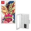 Hard Shell 12 Game Caddy with Pokemon Shield for Nintendo Switch
