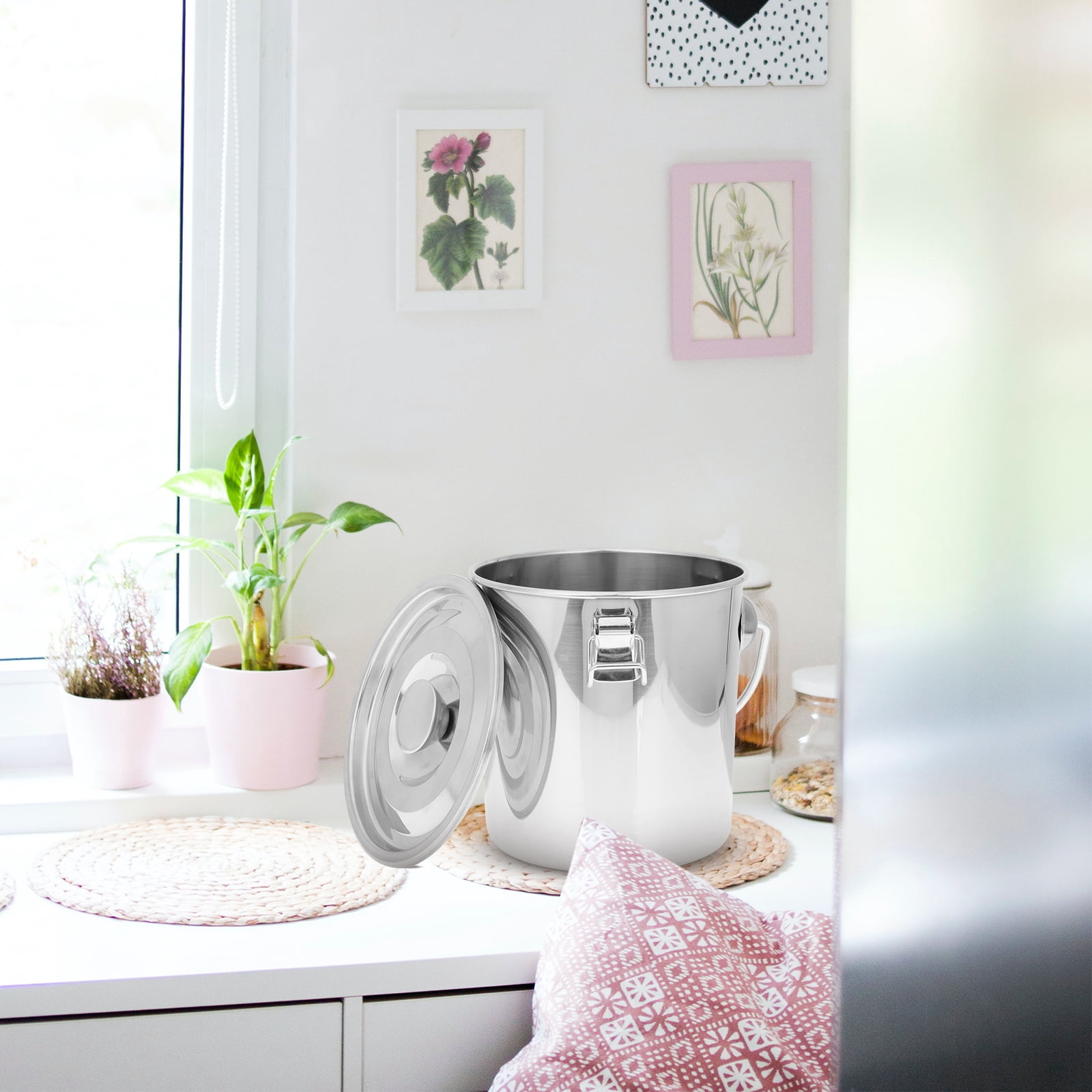 Stainless Steel Fire Extinguisher Storage Container for Home Portable Sealed Bucket