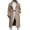 Khaki, variant on Mens Trench Coat Fashion Woolen Coat Autumn British Woolen Double Breasted Extended Coat Trench Coat Men Khaki S