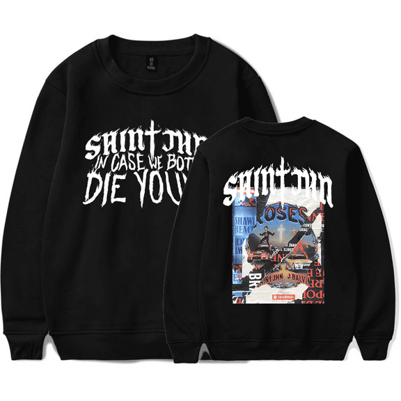 SAINt JHN Crewncek Hoodie Men Women New Print Fashion Streetwear Sweatshirt