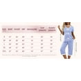 thumbnail image 5 of MINTREUS Women's Pajama Sets Short Sleeve Shirt and Capri Soft Pajama Sets with Pockets S-4XL, 5 of 7