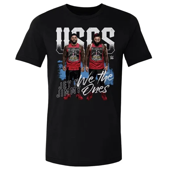 WWE The USOS Black T-Shirt , Jey X Jimmy