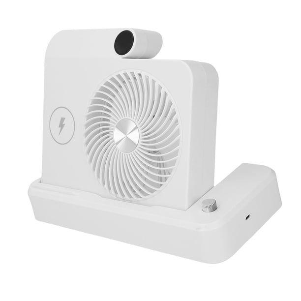 Ventilador De Escritorio, Ventilador De Mesa Plegable Con Carga Inalámbrica De 100 Niveles De Velocidad Para El Dormitorio De La Oficina En Casa Al Aire