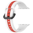 thumbnail image 2 of Correa de silicona para Apple Watch (42 mm/44 mm/45 mm/49 mm blanco rojo) Tmvgtek Para estrenar, 2 of 7