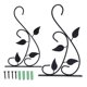 thumbnail image 1 of 2pcs Hanging Plant Bracket Heavy Duty Rust Resistant Durable Iron Art Outdoor Planter Hanger Hooks Black, 1 of 4