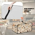 thumbnail image 5 of Renewold Kitchen Appliance Cover for Toaster Oven Microwave Oven Air Fryer, with Storage Pockets Dust Protection Easy Clean Kitchen Accessories, 22.5 x 18.5 x 13 Inches, Coffee Ice Cream, 5 of 7