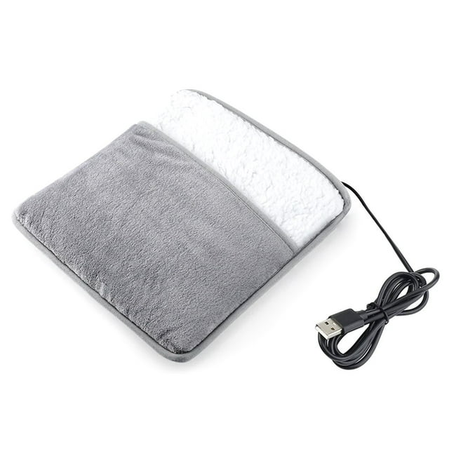 Almohadilla Calefactora Eléctrica para Pies, Carga USB, Suave y Lavable, Ideal para el Invierno. Mejora el Sueño y Mantiene el en el Hogar.