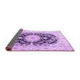 thumbnail image 2 of Ahgly Company Indoor Rectangle Medallion Purple Traditional Area Rugs, 5' x 7', 2 of 4