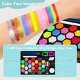 thumbnail image 2 of Kit de pintura facial ChromaCraze de 24 colores con pinceles y plantillas, 2 of 8